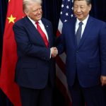 Donald Trump meets Xi Jinping in bid to lower US-China trade tensions U.S. President Donald Trump greets Chinese President Xi Jinping as they hold a bilateral meeting at Gimhae International Airport, on the sidelines of the Asia-Pacific Economic Cooperation (APEC) summit, in Busan, South Korea, October 30, 2025.