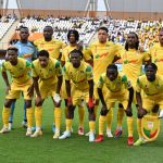 Benin players react.