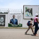 Ivorians protest ‘flawed and rigged’ system as pivotal election looms Thiam poster