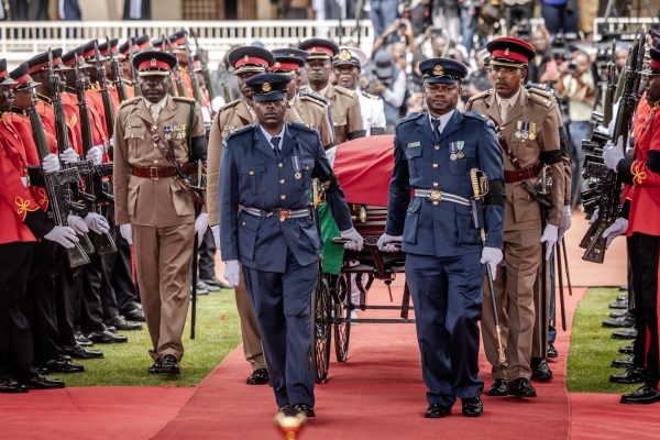 Dozens injured, heavy security in Kenya as Odinga mourned before burial Dozens injured, heavy security in Kenya as Odinga mourned before burial