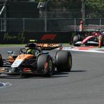 Lando Norris and Charles LeClerc in action.