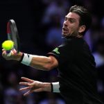 ‘I’m really disappointed’: Alcaraz loses to Norrie at Paris Masters cameron Norrie in action.