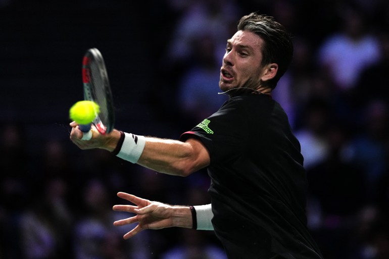 cameron Norrie in action.