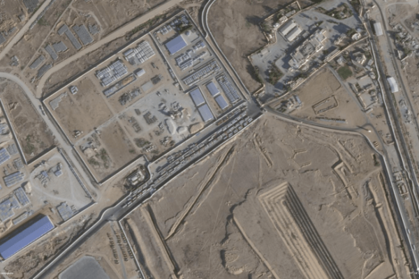 On World Food Day, Israel continues to restrict aid into Gaza Rafah crossing/Planet Labs PBC