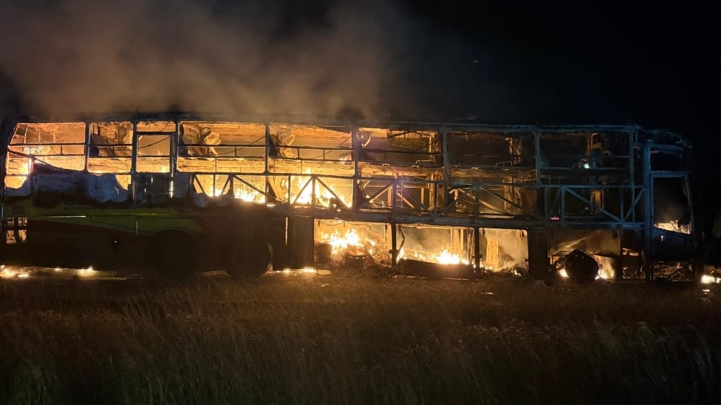 20 killed as Hyderabad-Bengaluru bus hits bike, catches fire in Andhra