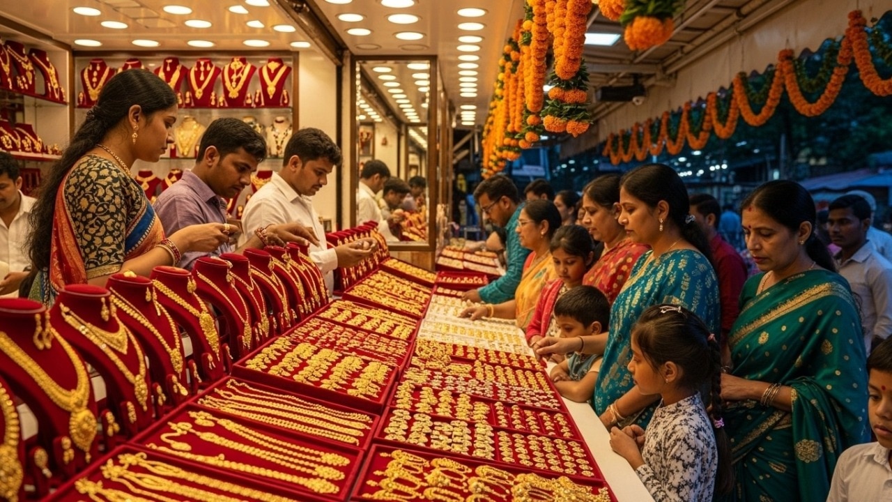 Gold falls Rs 2,400, silver drops Rs 7,000 as Dhanteras shoppers rush in