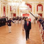 Trump’s clueless stroll as he reviews guard of honour in Tokyo, video is viral Trump's clueless stroll as he reviews guard of honour in Tokyo, video is viral
