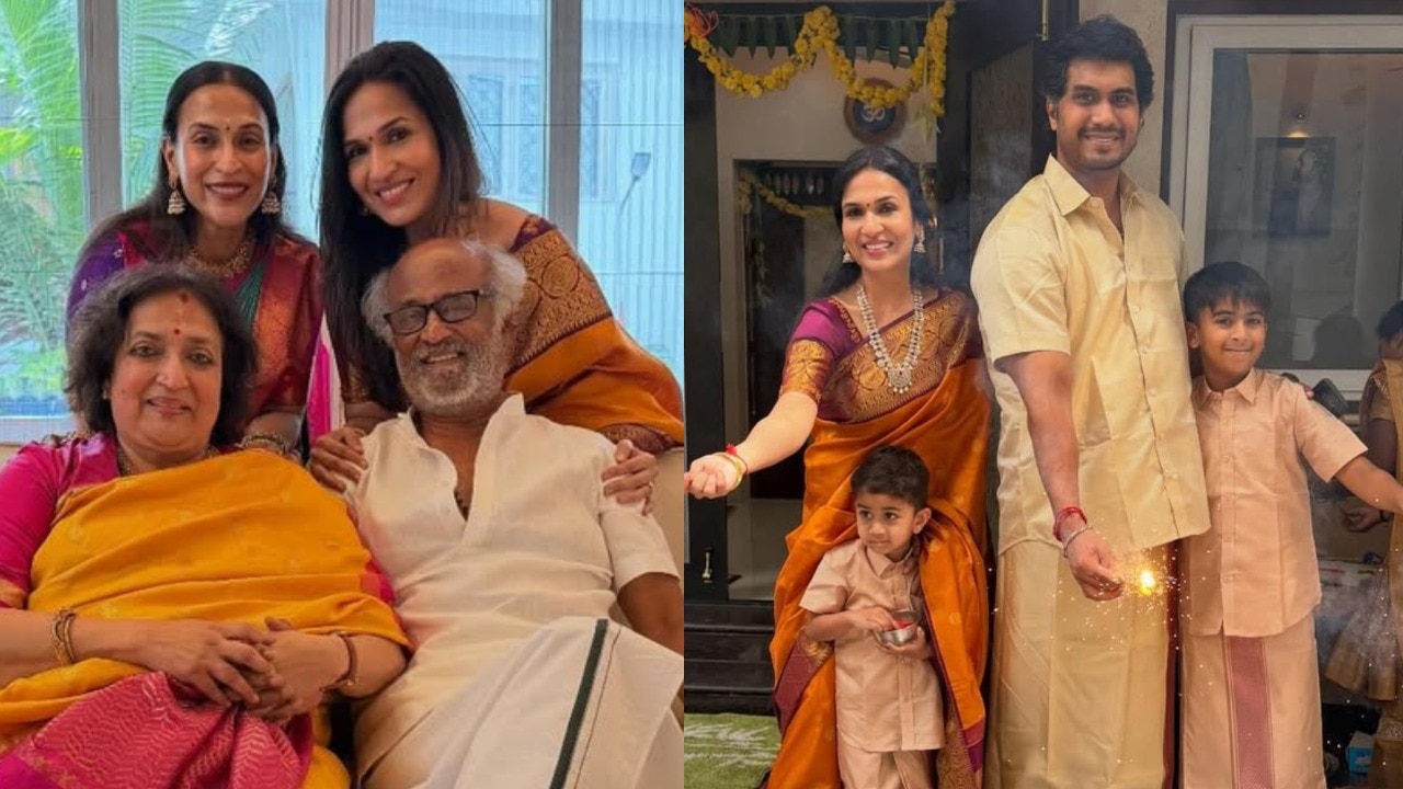 Rajinikanth's Diwali 2025 was all about spending time with daughters, grandchildren