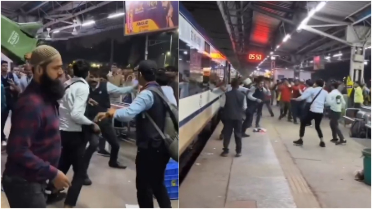 Battle of Baghpat 2.0: Vande Bharat staff clash with dustbins, belts in Delhi