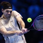 Taylor Fritz in action.