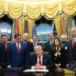 President Donald Trump speaks before signing the funding bill to reopen the government, in the Oval Office of the White House, Wednesday, Nov. 12, 2025, in Washington. (AP Photo/Jacquelyn Martin)