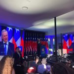 An indoor rally for Jose Antonio Kast