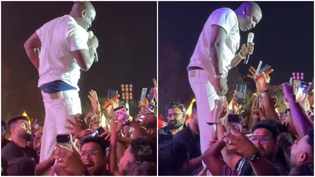 Watch: Akon faces crowd misconduct at Bengaluru show as fans pull his trousers
