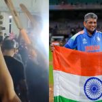 Watch: Proud women neighbours raise bats, welcome coach Amol Mazumdar
