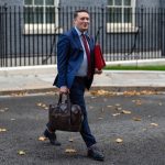 LONDON, ENGLAND - NOVEMBER 4: Britain's Secretary of State for Health and Social Care, Wes Streeting, leaves after attending the weekly meeting of ministers in His Majesty's Government at 10, Downing Street on November 4, 2025 in London, England. (Photo by Carl Court/Getty Images)