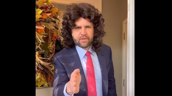 Say thank you: JD Vance dresses up as his own viral meme on Halloween