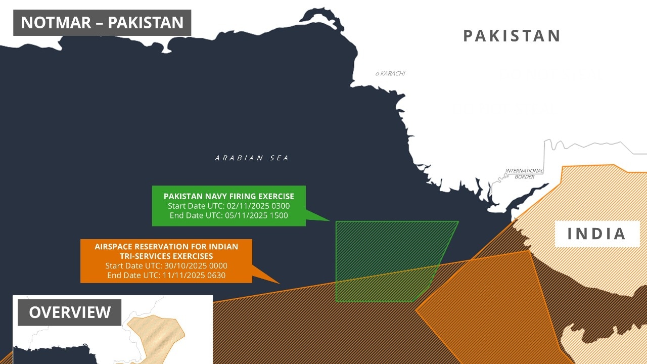 Pak issues naval warning as India begins tri-services exercise near Sir Creek