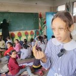 Palestinian student Inam Al Maghari speaks about her return to school.