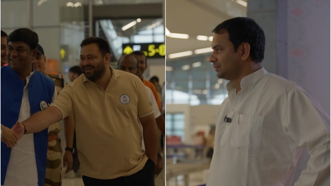 Video: Estranged Tej Pratap, Tejashwi's chance encounter and awkward silence